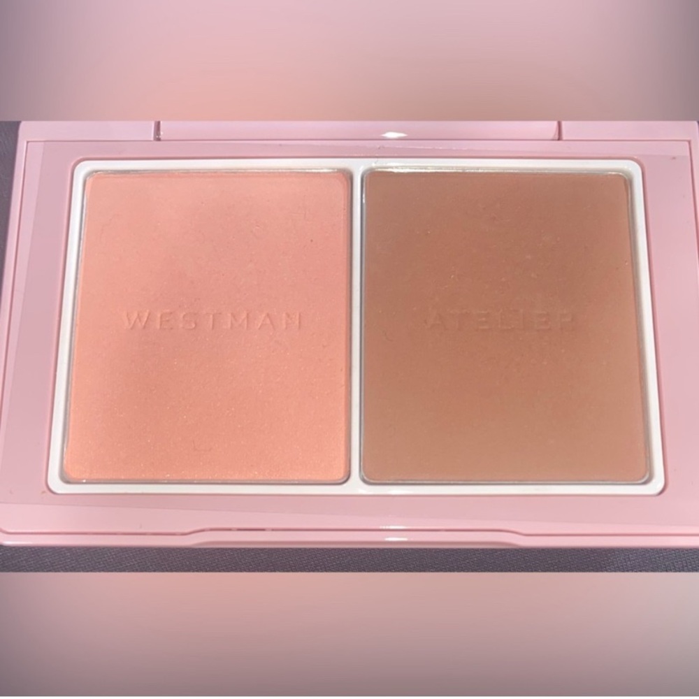 Westman Atelier Baby Cheeks Powder Blush Duo.
Coquette and Mimi. New in Box.